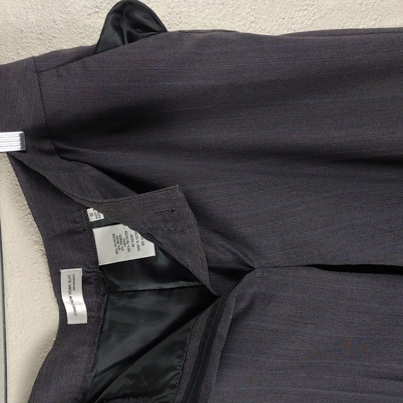 Jones New York Suit Separates Black Pinstripe Flat Front High Rise Trouser Pant - Picture 8 of 13